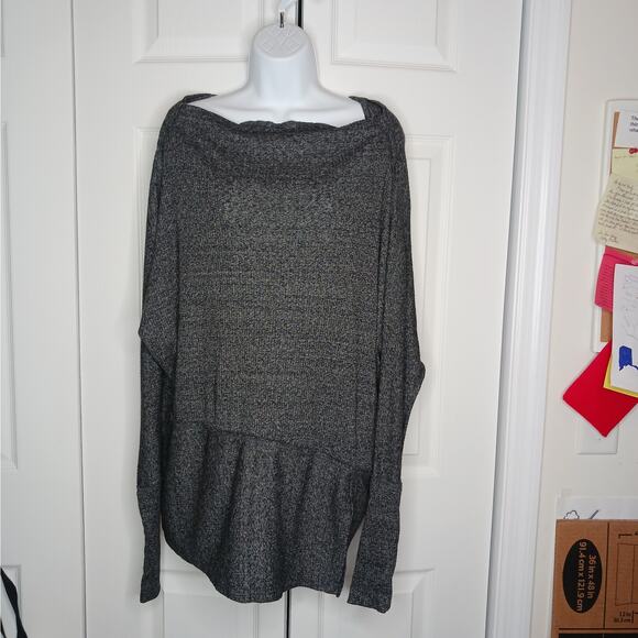 We The Free Free People Londontown Oversized Boatneck Thermal Top - Picture 4 of 8